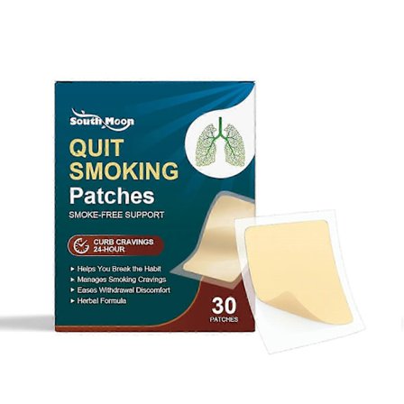 SOUTH MOON 30 ST Quit Smoking-plåster Sluta Röka Hjälpmedel Plåster Rökfritt Stöd, 24-timmars Curb Cra,