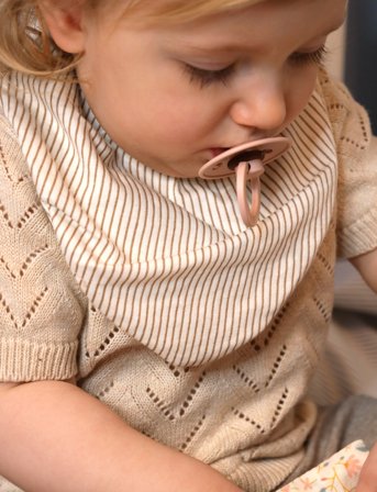 Cam Cam Copenhagen Bandana Bib, Jersey, 2-Pack - Gots - Bows - Cream - ONE SIZE