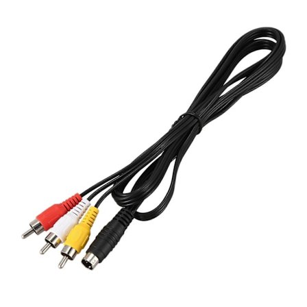 1.5M 4.9ft 3 RCA Hane till 4 Pin S-Video Hane TV PC Konverteringskabel-Perfet