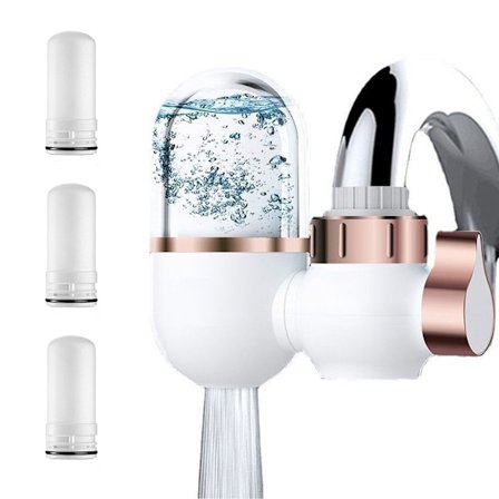 Kranvattenfilter, Aktivt kol Kranvattenfilter, Vattenkranfilter för hemmaköksanvändning, Diskbänkskranfilter Reducerar Klor, Kalk