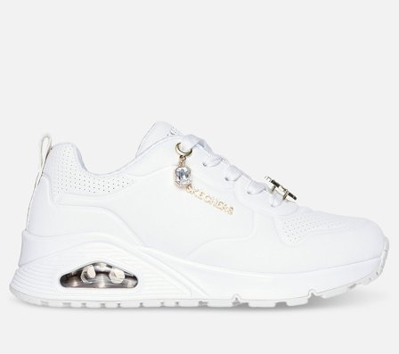 Skechers, UNO Gen1 - Trendy Jewels, 28, Hvid, Pige