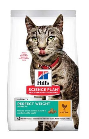 Hill's Hill's Science Plan Perfect Weight Adult, Kylling Tørrfôr til Katt - 1,5kg