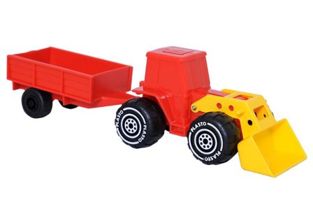Traktor med släp 33cm - Lyreco - Skola och förskola - Lekmaterial - Leksaksbilar