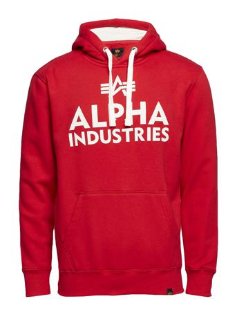 Foam Print Hoody Hettegenser Genser Rød Alpha Industries
