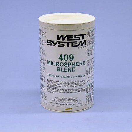 White Microfiber West System 409 Microsphere Blend, 100 grams