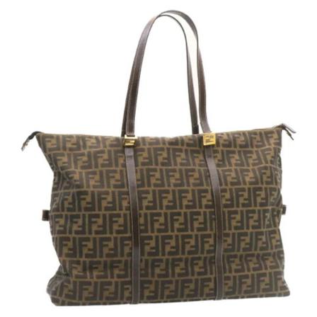 Fendi Vintage Pre-owned Canvas totes Brun, Dame Vintage Tasker, Størrelse: ONE Size