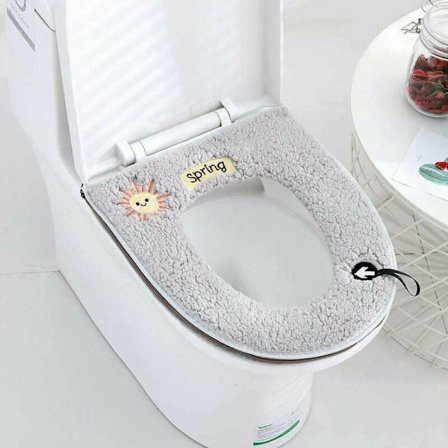 Sett med 2 universale, myke og varme toalettseter for voksne