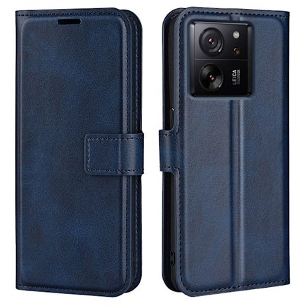SKALO Xiaomi 13T/13T Pro Premium Wallet Flip Cover - Blå