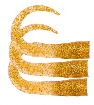 SvartZonker Glide Tail Junior C2 Gold Glitter 3-pack