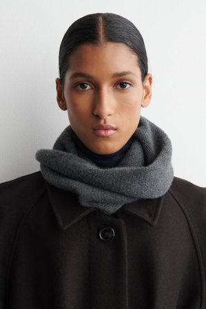 COS Women's Wool Cashmere Snood in Grey