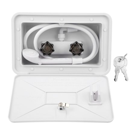 Ulkoilmadussikotelo Ulkopesusetti Lukoilla Båt Camper Caravanille