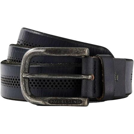 PME Legend, Belt vegetable leather with silver lining Grijs, Heren, Maat:110 CM