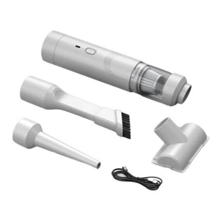 Rakosuulakeimuri, käsi-imuri, ilmaimuri ja käsipumppu 3-in-1, johdoton mini-imuri, 3 rakosuulaketta, kevyt 0,45 kg, USB ladattava musta W...