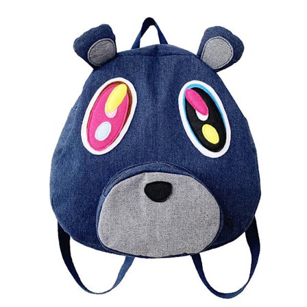 Dropout Bear Cowboy -olkalaukku, suuri, sarjakuvamainen, rento matkareppu