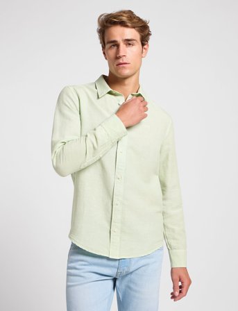 Lee Jeans Patch Shirt - Green - XL