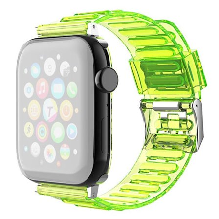 Apple Watch Series 6 / 5 40mm transparent style watch band - Yellow
