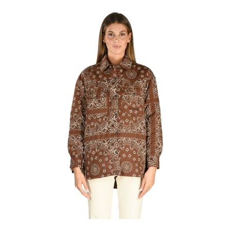 MC2 Saint Barth, Light Jackets Bruin, Dames, Maat:M,polyester