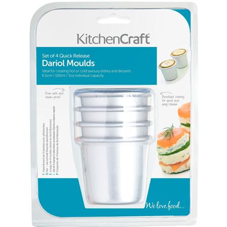 KitchenCraft Aluminiumformar 4-pack Anodiserade 7.5 cm | Bakning > Kakbakformar > Kakform | Bagaren och Kocken