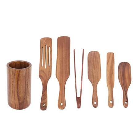 Puinen keittiövälineteline, yksinkertainen puinen ruokailuvälineteline kotiin ja päivittäiseen elämään