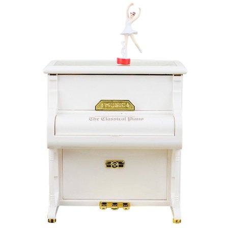 Valentinsdagens gave til kjæresten, oppreist piano, dansende jente