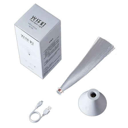 Led Fiber Lantern Färgglad Färgskiftande Fiber Pptic Light Festival Atmosphere Light USB