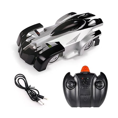 Väggklättrande bil Fjärrkontroll Stuntbil, Barnleksak Bil(Svart)