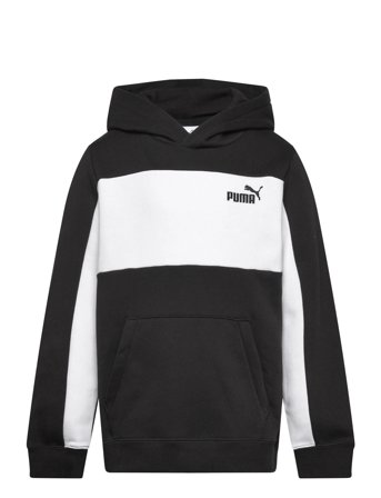 Ess Block Small Logo Hoodie Fl B Black PUMA