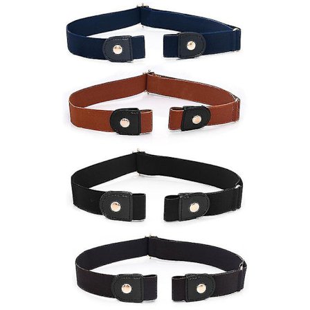 Elastisk Usynlig Belte Uten Spenne Unisex For Jeans Bukser