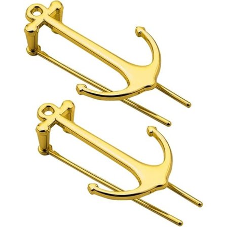 2 skibsanker bogmærker - guld udsøgt metal sideholder anker form, kreativ fast gave, egnet til ældre kvinder, mandlige studerende, lærere, r