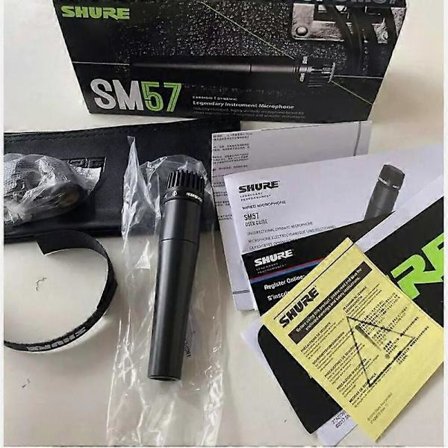 Shure SM57 SM57-LC Kardioidi Dynaaminen Langallinen Instrumenttimikrofoni Musta UK