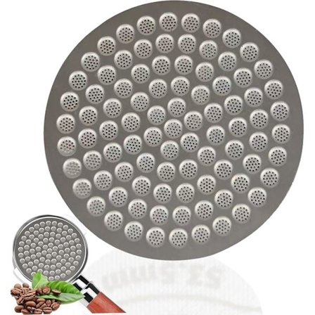 53,3 mm Espresso Puck -verkko - Elintarvikelaatuinen 316 ruostumaton teräs Espresso-suodatin - 0,8 mm paksuus - Uudelleenkäytettävä Espresso-