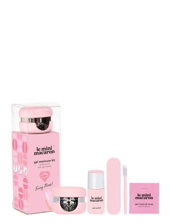 Le Mini Macaron Gel Manicure Kit Fairy Floss - Pink - ONE SIZE