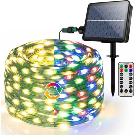 Solcellslampor utomhus - 30 m 300 LED Ollny Fairy Lights utomhus solvarm