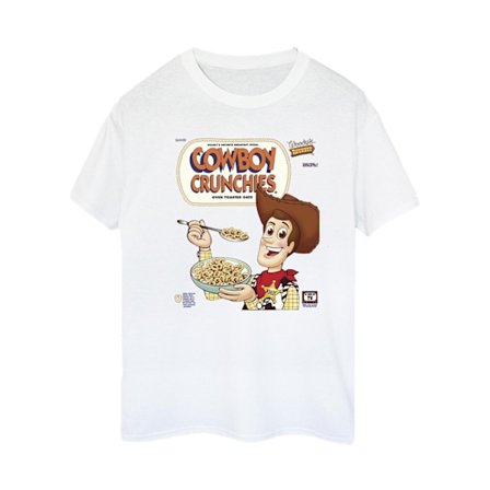 Disney Dam/Damer Leksak Story Woody Cowboy Crunchies Bomull Boyfriend T-Shirt XXL Vit