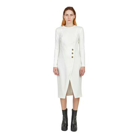 Pinko Midi Kjole Hvid, Dame