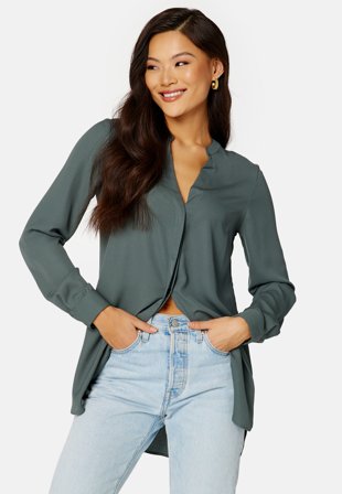 Happy Holly Uma woven tunic Dark green Klær