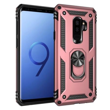 Bofink Combat Samsung Galaxy S9 Plus kotelot - Ruusukulta Pink