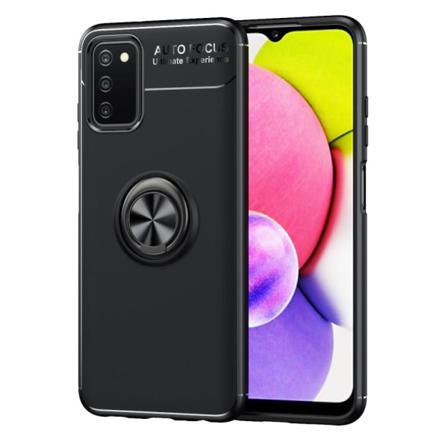 Samsung Galaxy A03s Tpu Skal Med Finger Ring - Svart Svart
