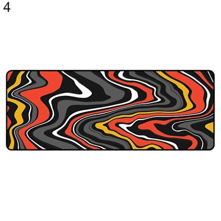 GOJOY Musmatta Förtjockad Halkfri Stor Abstrakt Konst Matta Spelmusmatta Bordsmatta För Dator