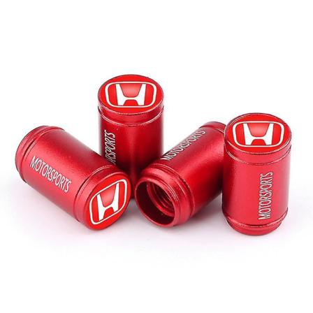 Egnet for Honda Accord Crown Road Lingpai Binzhi Civic Bil Dekkventil Deksel Ventilkjerne Beskyttelsesdeksel (honda Rød Etikett [rød] 8 Stykker) (FMY)