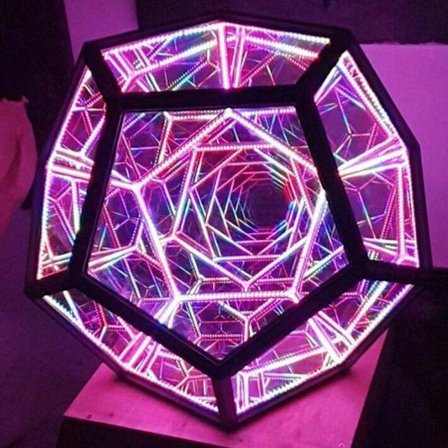 3D Cube Light Cube Night Light Farverig Body Art Lampe