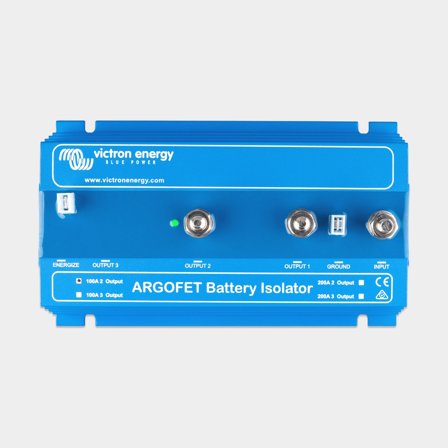 Battery isolator Victron Argofet, 12 - 24 V, 100 A, with connection for 2 batteries