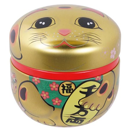 Tokyo design studio Lucky Cat teepurkki 100 g, kulta