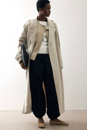 NA-KD taillierte Ballonhose mit mittlerer Taille - Hosen - Schwarz - EU 36