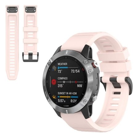 Garmin Fenix 6 stylish silicone watch band - Light Pink
