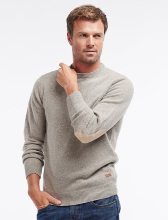 Barbour Barbour Essential Patch Crew Neck Sweater - Beige - S