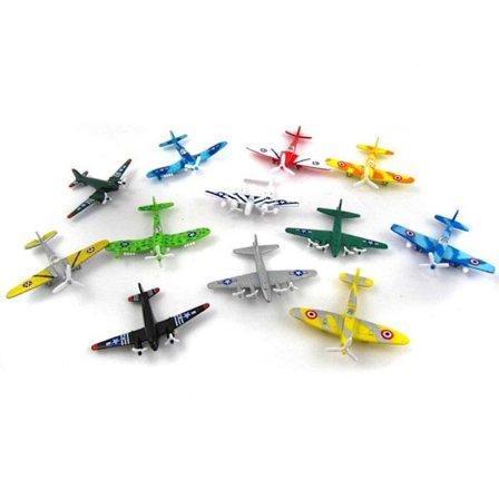 Miniflygplan i metall 5cm