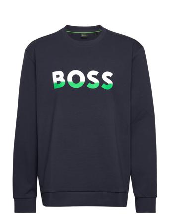 Salbo 1 Sweat-shirt Tröja Marinblå BOSS
