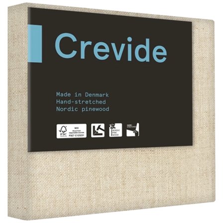Crevide Châssis entoilé 3D Lin naturel 20x20