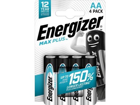 Energizer Batteri Max Plus AA 4/fp - Lyreco - Kontorsmaskiner - Batterier - AA